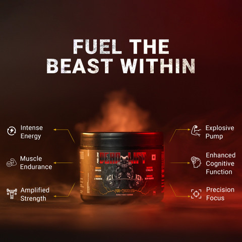FUELONE Dead-Lift Pre Workout | 200mg Caffeine, 200mg L-Theanine