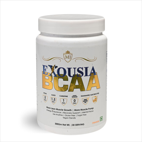bcaa l carnitina MJ NUTRITION Exousia 30 Servings, Vegan friendly with L-Carnitine, L-Arginine, Glutamine BCAA Price in India GLUTA C Qatar Store carnitine powder Couleur:Noir bleu doré
