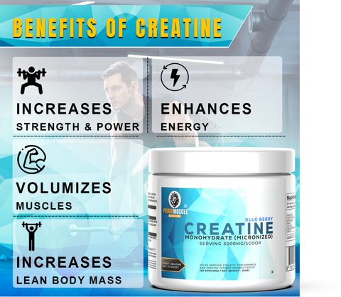 Primemuscle Nutritions Blueberry creatine 250g Creatine (250 g, Blue berry) - Image 8