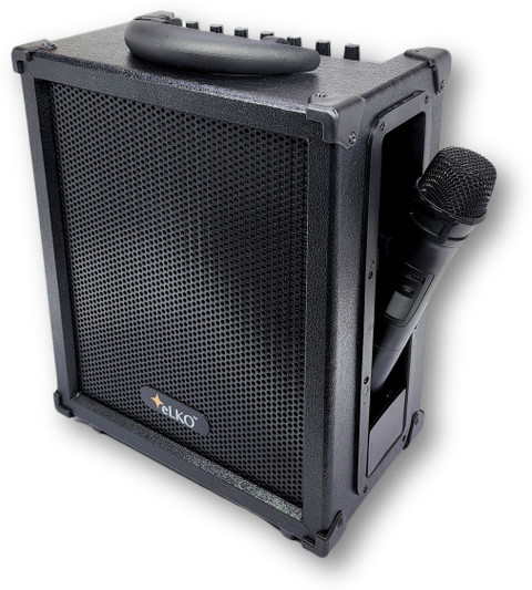 ELKO ™eLKO™CE-30eL Portable Amplifier|3 Wired Mic Supports|  Karaoke|Bluetooth| Professional Amplifier with Wireless Mic Indoor,  Outdoor PA