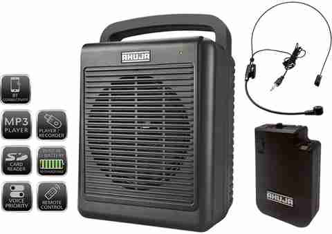 Ahuja WP-225L Portable Speaker bletooth, Recording, USB wireless  head/collar mic Indoor, Outdoor PA System