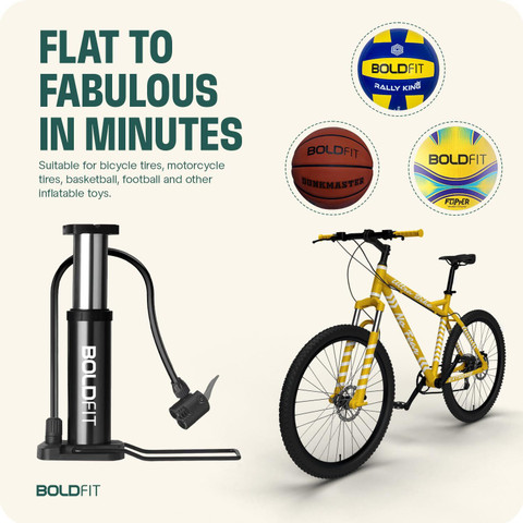 BOLDFIT Air pump for Bike, Car and Cycle Tyres Ball, Balloon