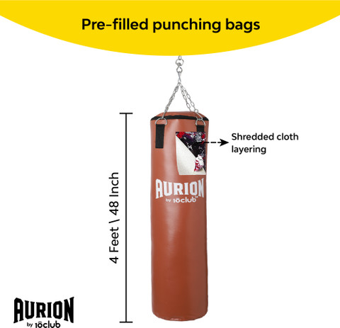 Leather Bag Aurion Boxing Bag Aurion By 10Club Filled Heavy Punch