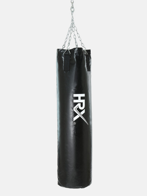 HRX Unfilled Punching Bag with Chain Hand Wraps Hanging Bag