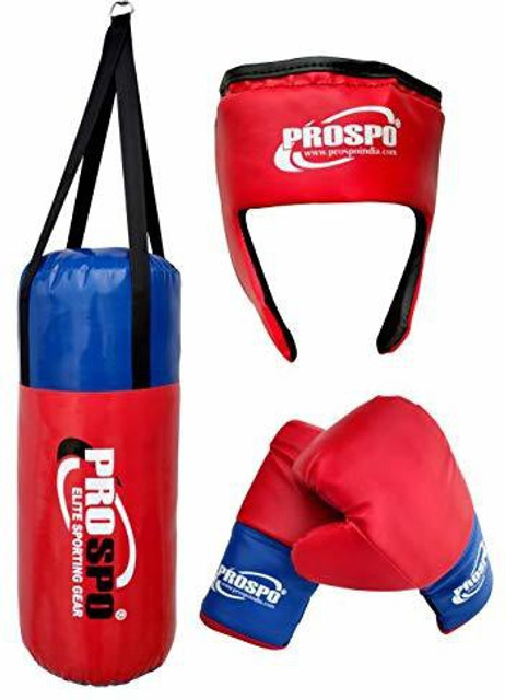 PROSPO Boxing Set for Junior Champ (Punching Bag/Glove/Headgear)2