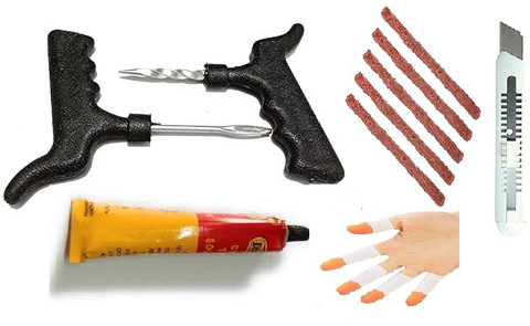 PRIDE Tubeless Tyre Puncture Repair Kit Tube Solution Use for