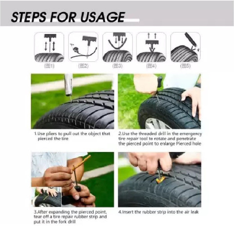 SK ENTERRPRICES Tubeless Tyre Puncture Repair strips (60) super