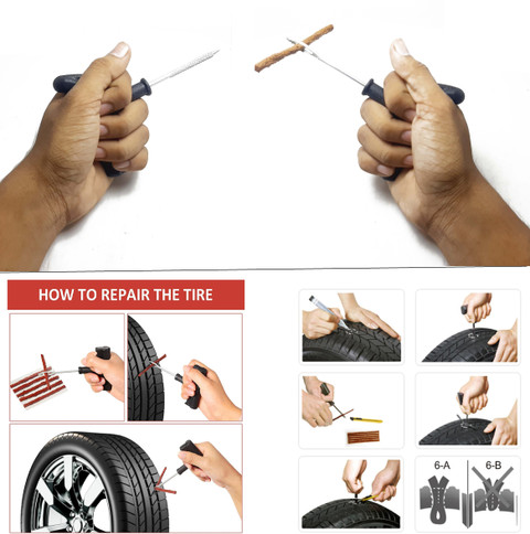 KGMZONE Tubeless Tyre Puncture Repair Kit Tubeless Tyre Puncture Repair Kit