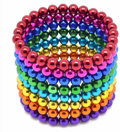 SARASI Magnetic Beads Stress Relief Toys For Kids[Multicolor, 216 Pcs]