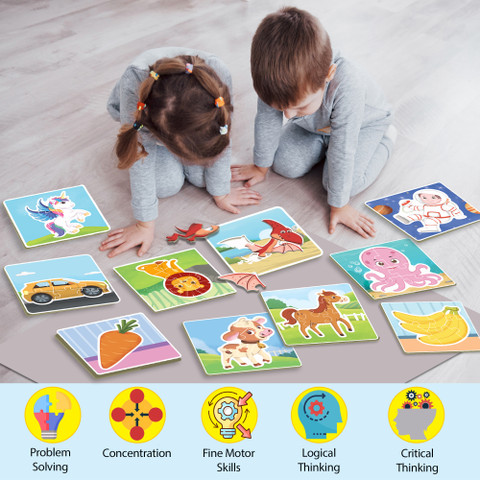 Little Berry Baby Puzzles for Kids: All-in-One Set of 10 Fun