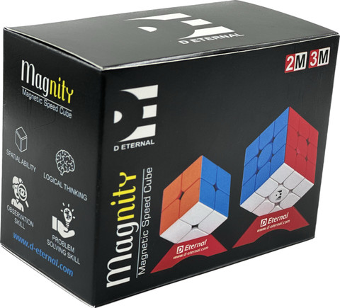 Pack Combo Cubes De Vitesse Magnétiques 2x2 Et 3x3 - Cubelelo - Multicolore