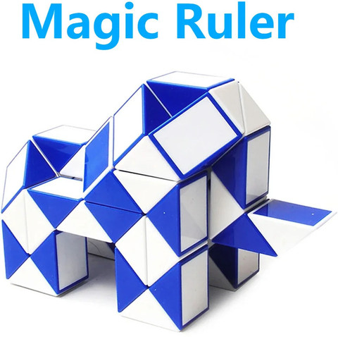 SALPITOYS QiYI Magic Snake Cube Twisty Puzzle Toy, 24 Blocks, 3D