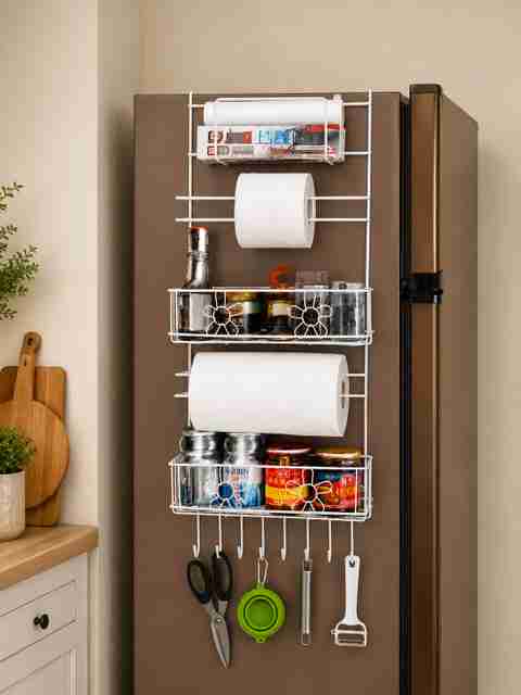 kitchen refrigerator spice rack