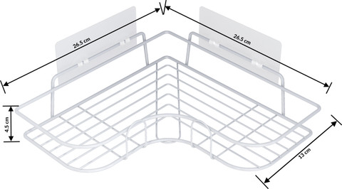 Yazoni Corner Shower Caddy 4-Pack, Adhesive Bathroom Shelves With Soap Holder No Drilling, Rustproof Stainless Steel Bathroom Organizer Wall Mounted, Large Capacity Shower Shelf (Silver