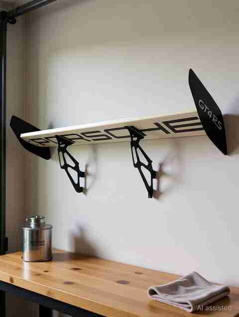 Spoiler Wall Rack bestfocraft Spoiler Shelf – Wall Mounted Car Spoiler Shelf for Home ...