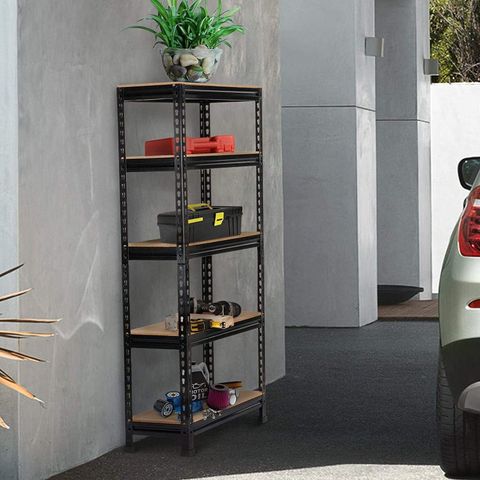 Star Work 5 Shelving Units and Adjustable Utility Shelves Heavy Duty ...