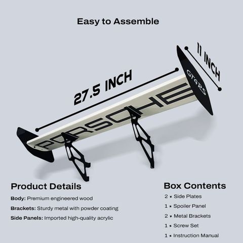 Spoiler Wall Rack bestfocraft Spoiler Shelf – Wall Mounted Car Spoiler Shelf for Home ...