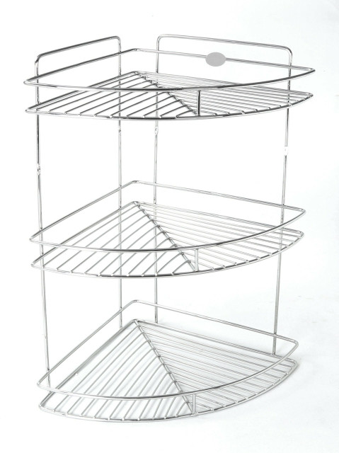 Kitchen Design CORNER SHELF 12 INCHES Stainless Steel Wall Shelf