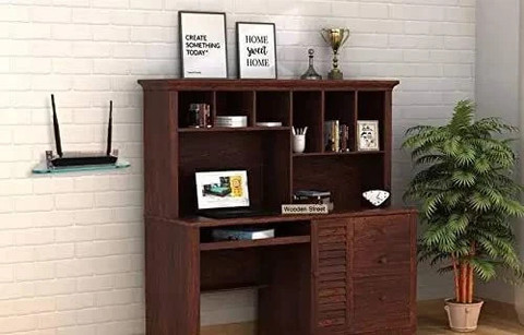 Dhani Creations Wi-Fi Stand Cordless Phone Stand Wall Mount /Pooja  Stand Glass Wall Shelf