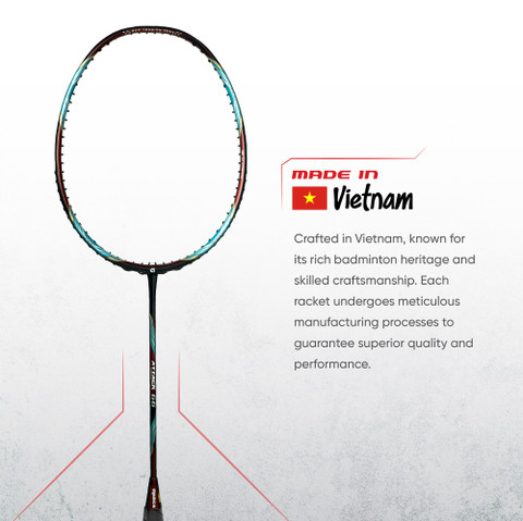 axsxkページ apacs ATTACK 66 (35LBS, 100% UHM GRAPHITE) Red Unstrung Badminton