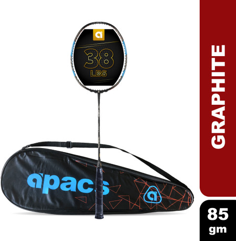 apacs Z-Ziggler (38 LBS) Black, Blue, Grey Unstrung Badminton