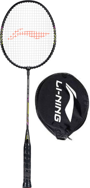 LI-NING Smash XP-777 Pro Black, Pink Strung Badminton Racquet