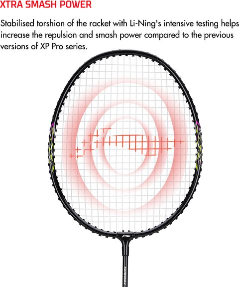 LI-NING Smash-XP-777 Pro Multicolor Strung Badminton Racquet