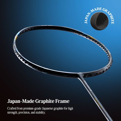 Hundred ENERGY BURST 18 Badminton Racquet (Black/Blue, 77g) - Image 6
