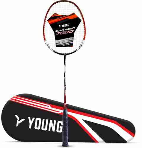 Graphite Badminton Rackets India Young Alpha Power 7000 Full Graphite Shaft UHM Japanese Graphite | Head ...