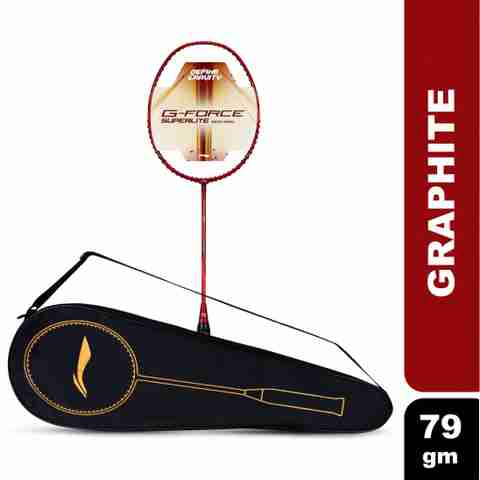 LI-NING G-Force 5900 Superlite Red, Silver Strung Badminton Racquet (Pack of: 1, 79 g) - Image 5
