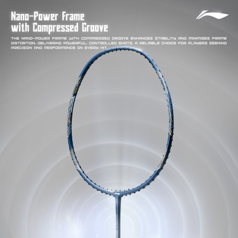 LI-NING G-Force 3900 Ii Superlite Blue, Green Strung Badminton