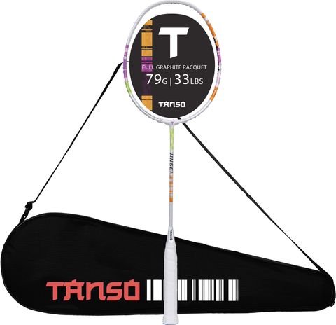 Tanso Jinsei Full Graphite Ultra Light Weight Carbon Fibre White Strung Badminton Racquet (Pack of: 1, 79 g) - Image 5