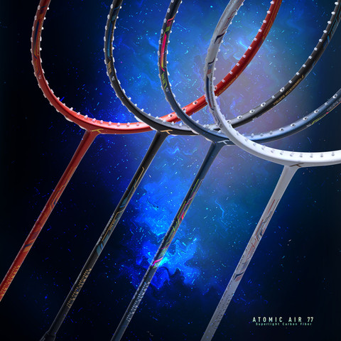 Hundred Atomic Air 77 Superlight Carbon Fiber Blue, Pink Strung