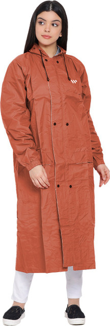 Wet Off Hood Solid Women Raincoat Buy Wet Off Hood Solid Women
