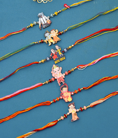 RHYTHM GIFT4U Kids Kids Rakhi Set| Bhatija Rakhi Set| Bhanja Rakhi