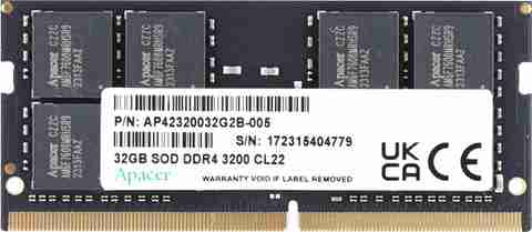 Apacer 1 DDR4 32 GB (Single Channel) Laptop (DDR4 SODIMM) - Apacer