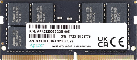 Apacer 1 DDR4 32 GB (Single Channel) Laptop (DDR4 SODIMM) - Apacer