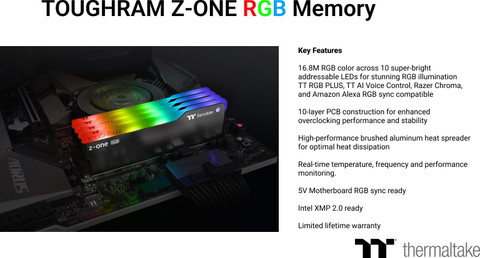 Thermaltake TOUGHRAM Z-ONE RGB DDR4 8 GB (Dual Channel) PC