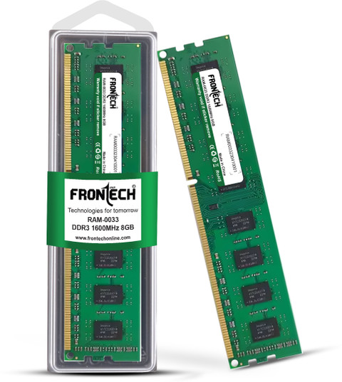 Frontech DDR3 Desktop RAM 1600 MHz 240 PIN| LONG-DIMM DDR3