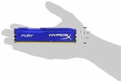 HyperX Fury DDR3 GB (Dual Channel) PC (1866MHz CL10 DIMM Desktop Memory  (HX318C10F/8))