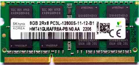 Sk Hynix Laptop RAM DDR3 GB (Dual Channel) Laptop SDRAM (8GB DDR3 1600  MHz Pin-204 Volt- 2Rx8 Dual Rank 16 Chip)