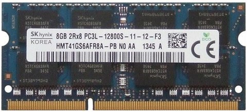 Hynix 1600Mhz DDR3 GB (Dual Channel) Laptop (HMT41GS6AFR8A-PB PC3L 12800S  CL 11)