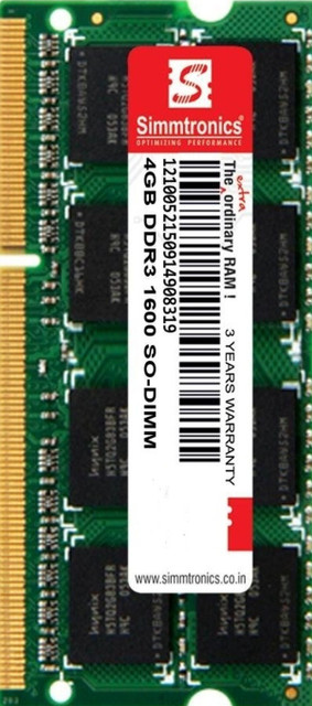 simtronics gb ddr3 laptop DDR3 GB (Single Channel