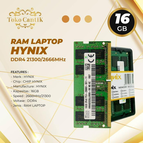 SK hynix 16GB DDR4 2666MHz メモリ 合計32GB SK Hynix 16GB Laptop RAM DDR4-2666MHz 260-Pin SoDimm