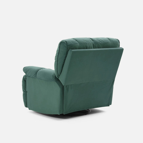 Jordyblue Cloud Velvet Fabric Manual Rocker Recliner