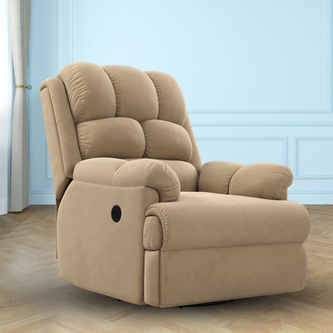 The Sleep Company Luxe Motorised Standard Fabric Powered Recliner