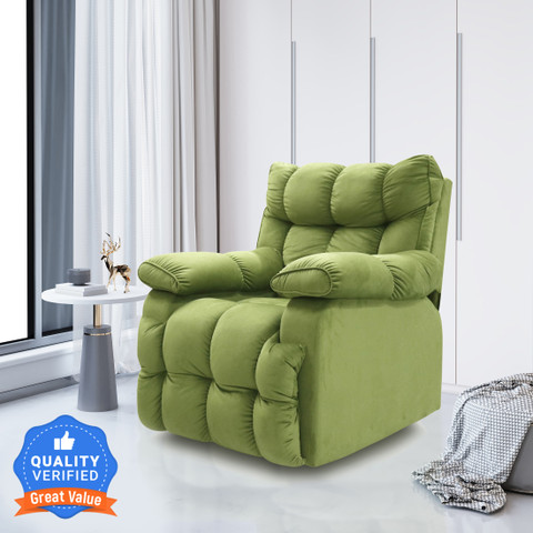 CARLTON LONDON Comfortex Fabric Manual Recliner Price in India - Main Image