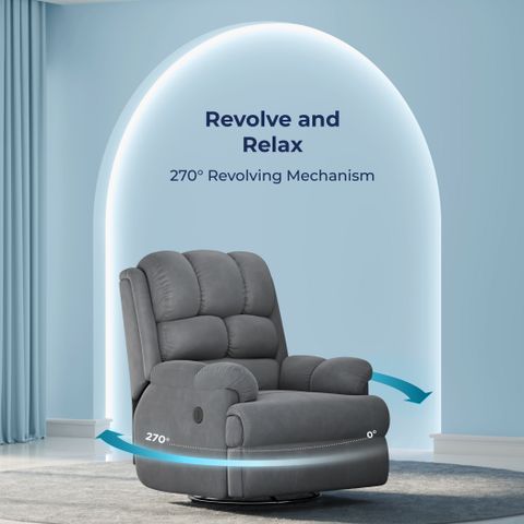 Luxe Rocker The Sleep Company Luxe Motorised 3R Rocking Revolving Fabric Powered ...