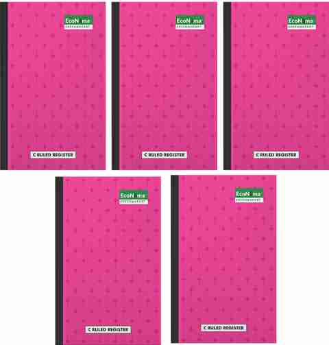 ECONAMA Ruled Register 2 Quire Case Bound Big Long Book 144 pages