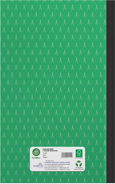 Register Rulled Long ECONAMA Ruled Register 3 Quire Case Bound Big Long Book 216 pages 100% ...